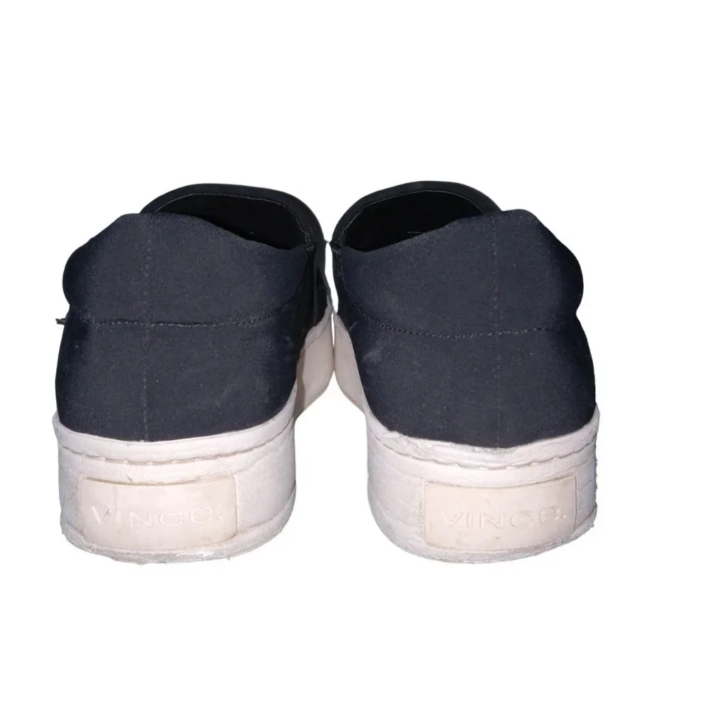 VINCE – Warren Black Slip-On Platform Sneakers Women’s 7.5M – well loved